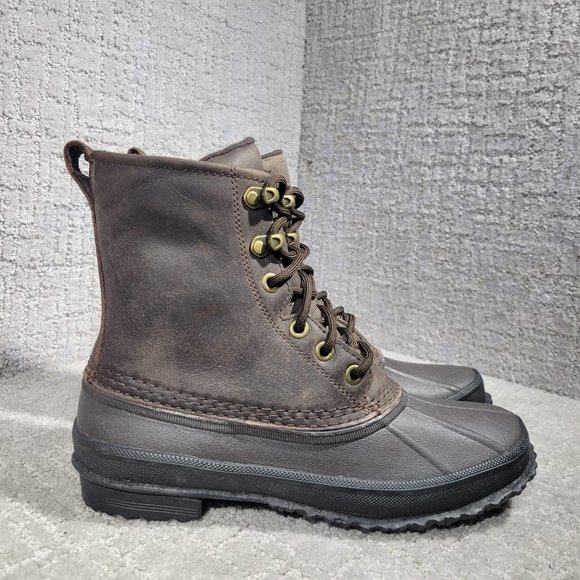 Ugg Yucca Men's Size US 7 Brown Waterproof Winter Leather Duck Boots 1015382 - Picture 6 of 10